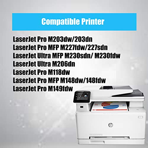 Image of Compatible with HP 30A /CF230A Toner Cartridge & 32A /CF232A Drum for LaserJet Pro M203,M203d,M203dn,M203dw,M227,M227sM227d,M227fdn,M227fdw,M227sdn MFP Printer