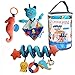 Produktbild MACIK 3 Meer Set - Baby-Geschenke Geburt- SPIRALE AKTIVITÄT + Schnuffeltuch Schmusetuch Katze + Activity-Spieltier Vibrierendes - Baby-Spielzeug Kinderwagen Autositz ab 6 m - Kleinkinder Spielzeug