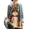 YESNO Women Sweater Graphic Oversized Pullover Sweaters Casual Loose Long Sleeve Knit Tops S01