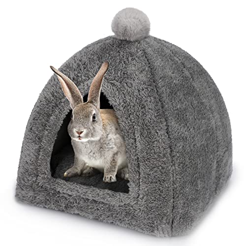 Grande niche pour lapin et furet idéale pour le salon moderne