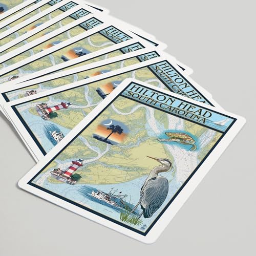 Baraja Poker Hilton Head South Carolina 52 Cartas miniatura 5