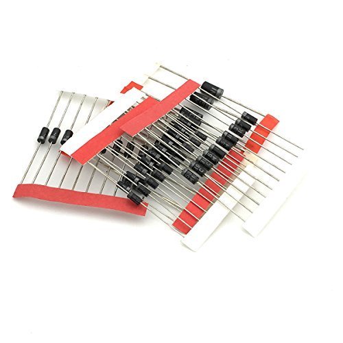 8 Values 100 Pcs Schottky Rectifier Diodes kit, 1N4148 1N4007 1N5819 1N5399 1N5408 1N5822 FR107 FR207