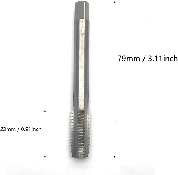 NGe Metric Tap M10 x 1.5mm Pitch H2 Left Hand Thread Plug Tap HSS Threading Machine Electric Drill Tap