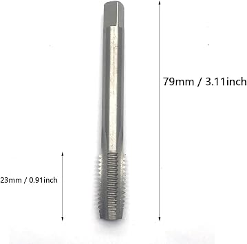 NGe Metric Tap M10 x 1.5mm Pitch H2 Left Hand Thread Plug Tap HSS Threading Machine Electric Drill Tap