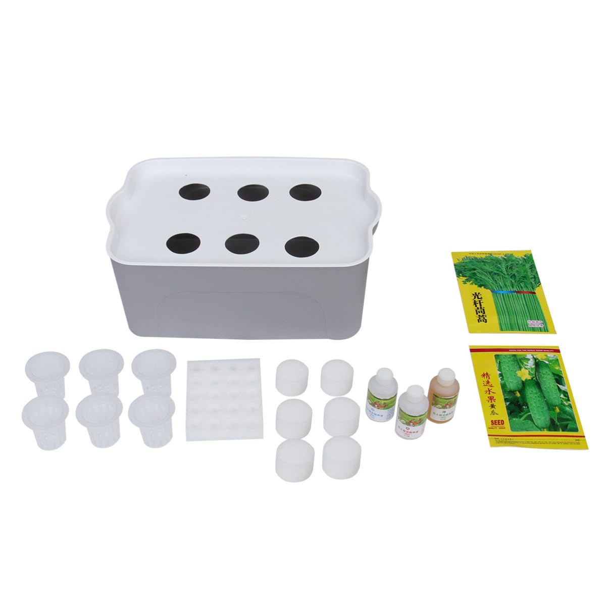 Uonlytech Caja de Cultivo Hidropónico Automática de PP para Balcón Interior