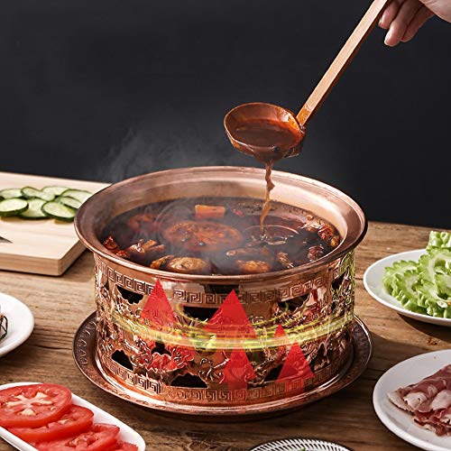 Olla caliente de cobre para hot pot estilo chino mongol miniatura 5