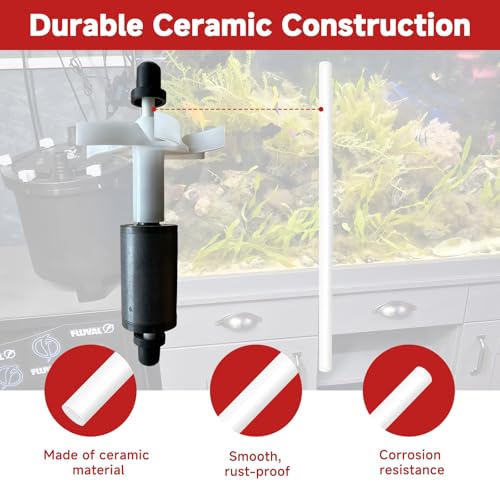 Image of 1pcs FX2 FX4 Ceramic Impeller Shaft Compatible with Fluval FX2 FX4 Canister Filters Impeller Shaft, Magnetic Impeller Assembly A20199 Replacement Parts