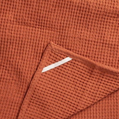 Image of FINGERCRAFT Kitchen Cloth 100% Soft High GSM Cotton Fabric Kitchen Towel, 20 x 30 Inches Perfect Size for Kitchen Uses, Set of 6, Multipurpose Use as Dish Towel, Bar Towel (Terracotta)
