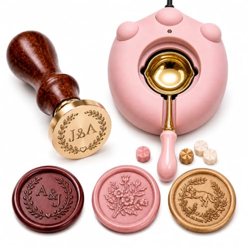 Deironply Custom Wax Seal Stamp-Personalized Sealing Wax Stamps with Unique Gifts Box for Crafting Envelopes Gift Wrap Graduation and Wedding Invitation
