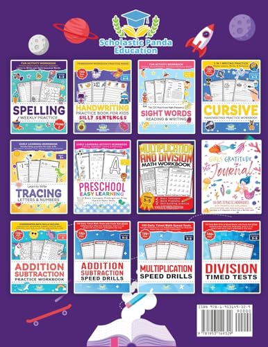 Image of Spelling Weekly Practice for 1st 2nd Grade: Learn to Write and Spell Essential Words Ages 6-8 | Kindergarten Workbook, 1st Grade Workbook and 2nd ... ... + Worksheets (Elementary Books for Kids)