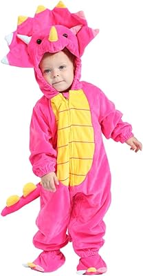 HSCTEK Baby Dinosaur Costume, Toddler Triceratops Costume for Baby Girls Boys, Baby Halloween Costume for Infant Newborn 18-24Months
