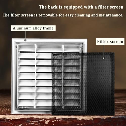 Grille de ventilation murale avec trappe d'accès dissimulée 90x25 cm