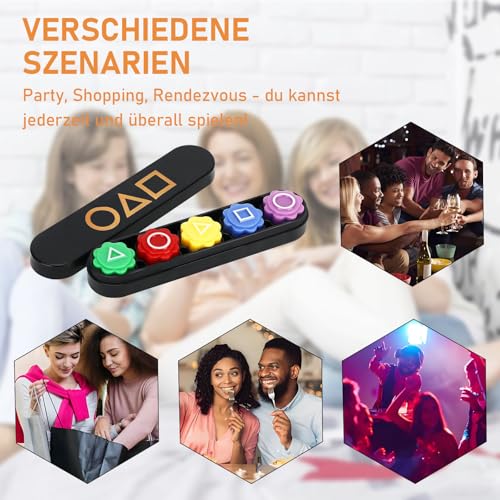 Xsybegdlk Gonggi Korean Game, Traditionelles Koreanisches Spiel, Gonggi Game Set für Alle Altersgruppen Hand-Auge Koordinationstrainingsspielzeug, Familienaktiv