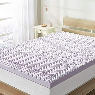 Best Price Mattress Queen 3 Inch 5-Zone Memory Foam Bed Topper with Lavender