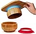 bamboo bamboo ® Suction Bowl for Baby – Bamboo Baby Bowl and Spoon Set with Removable Silicone Suction Cup for Kids | 11.8oz | Non-Toxic | Cool to The Touch | Ideal for Baby-Led Weaning (Yellow)