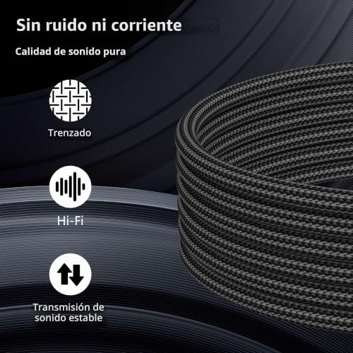 Cable tipo C a 2 XLR macho para reproducir música del móvil en amplificador 5