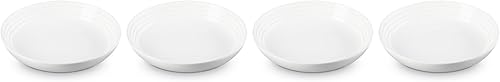 Le Creuset Juego de 4 cuencos para pasta, 9.75 pulgadas cada uno, color blanco