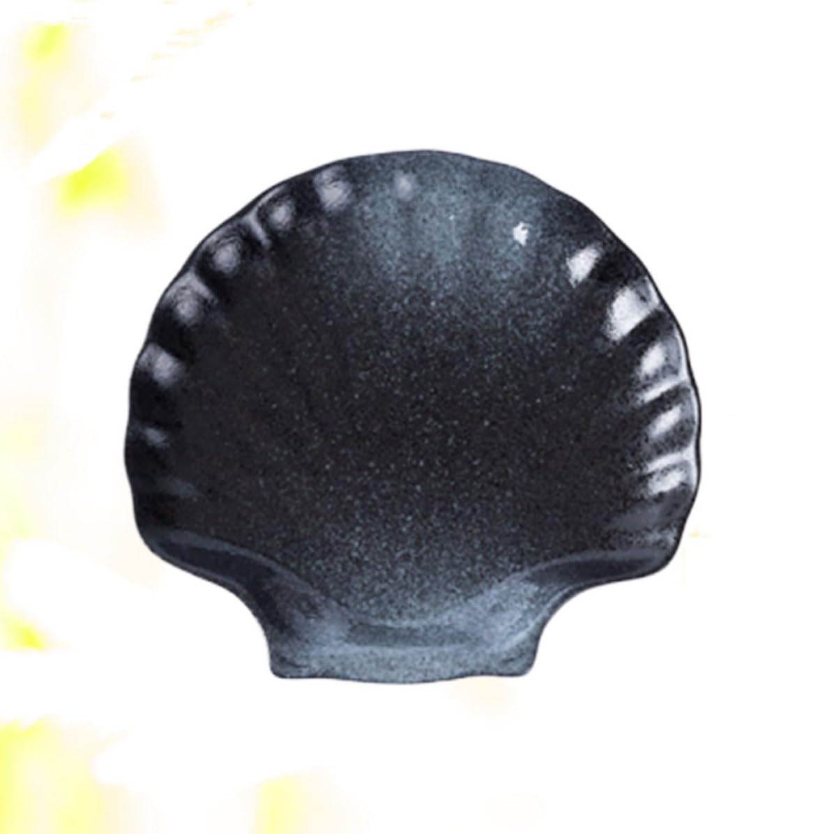 Plato de Cerámica Forma de Concha Hogar, Vajilla Creativa y Bonita, Adecuado para Restaurante y Decoración Moderna