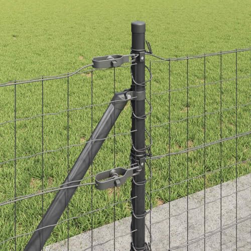 Valla Euro gris de diseño moderno con base estable de hormigón, paneles duraderos 7