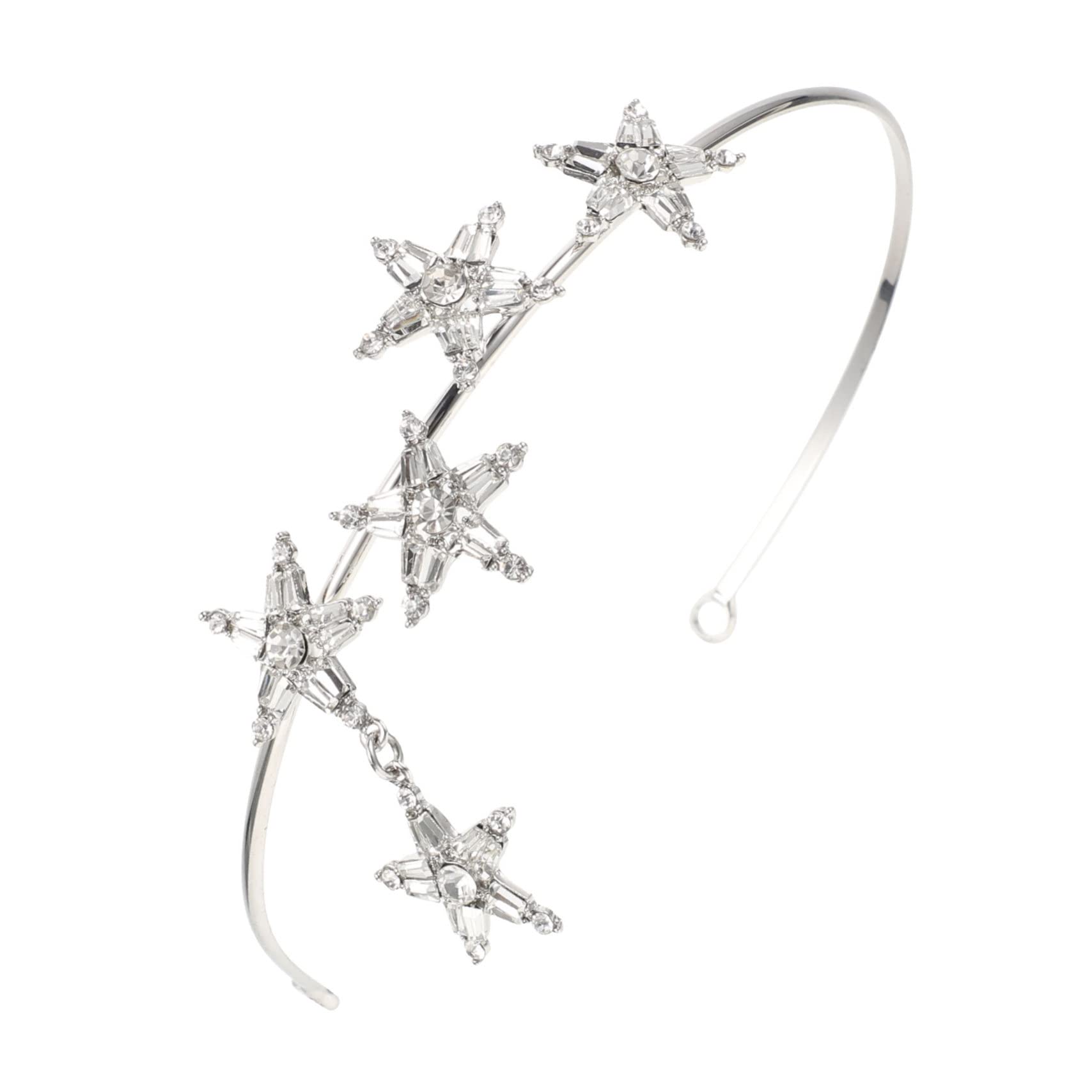 FRCOLOR 3stücke Rhinestone Star Haarband Für Bräute Glänzendes Haarschmuck-accessoire Für Hochzeiten Feiern Und Besondere Anlässe Stirnband Für Damen Und Mädchen