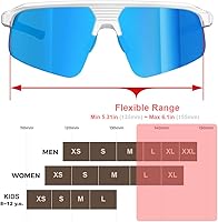 Vista 2 de Q217 HD Gafas de sol polarizadas para mujeres y hombres, ciclismo, correr, pesca, senderismo, golf, béisbol, voleibol, deportes al aire libre