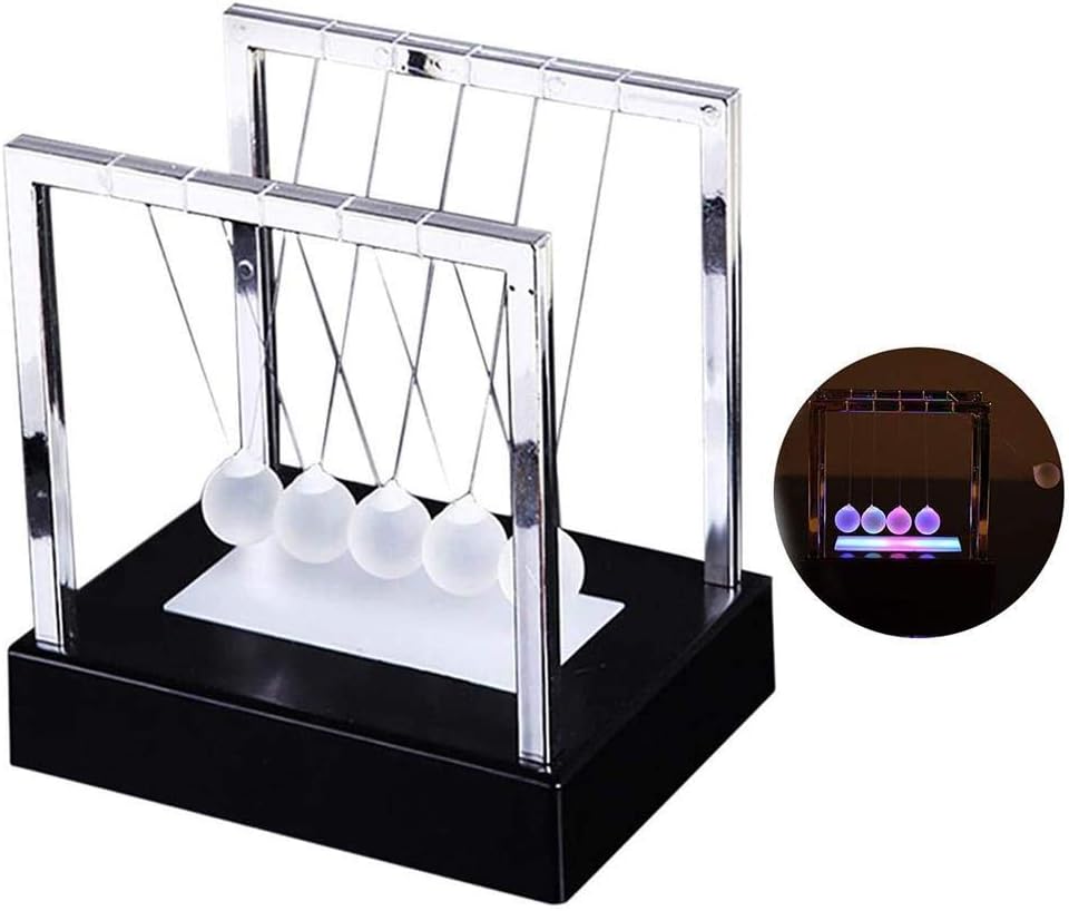 Newtons Cradle, Desk Toys Luminous with Exquisite Appearance for Desktop Entertainment and Decoration (1)