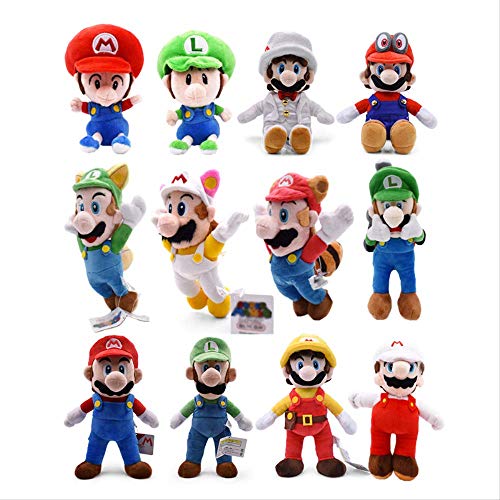 YANGQIAN Peluche Super Mary 12 unids/Lote Super Mario Bros Luigi Juguetes de...