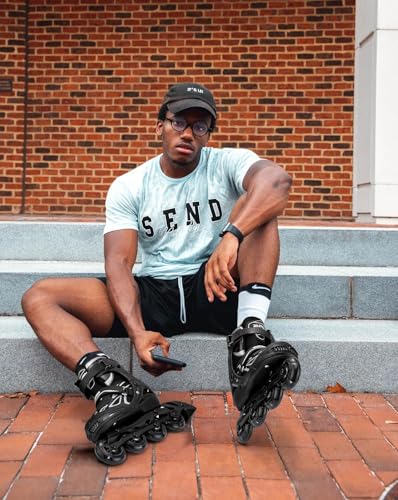 2PM SPORTS Verstellbar Inliner für Kinder, Leucht Inline Skates Rollschuhe für Damen/Herren