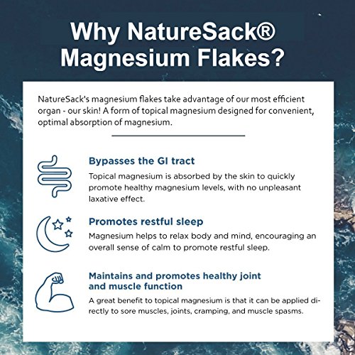 Magnesium Flakes - NatureSack's Magnesium Bath Flakes For Foot & Body Soaks - 750g - Image 4