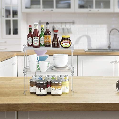 HapiRm Kitchen Cupboard Organiser Shelf Organiser Kitchen Storage