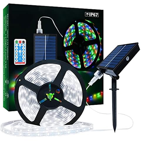 Tira de Luces LED Solares Exteriores Lumtang 5m 280 LED Cover