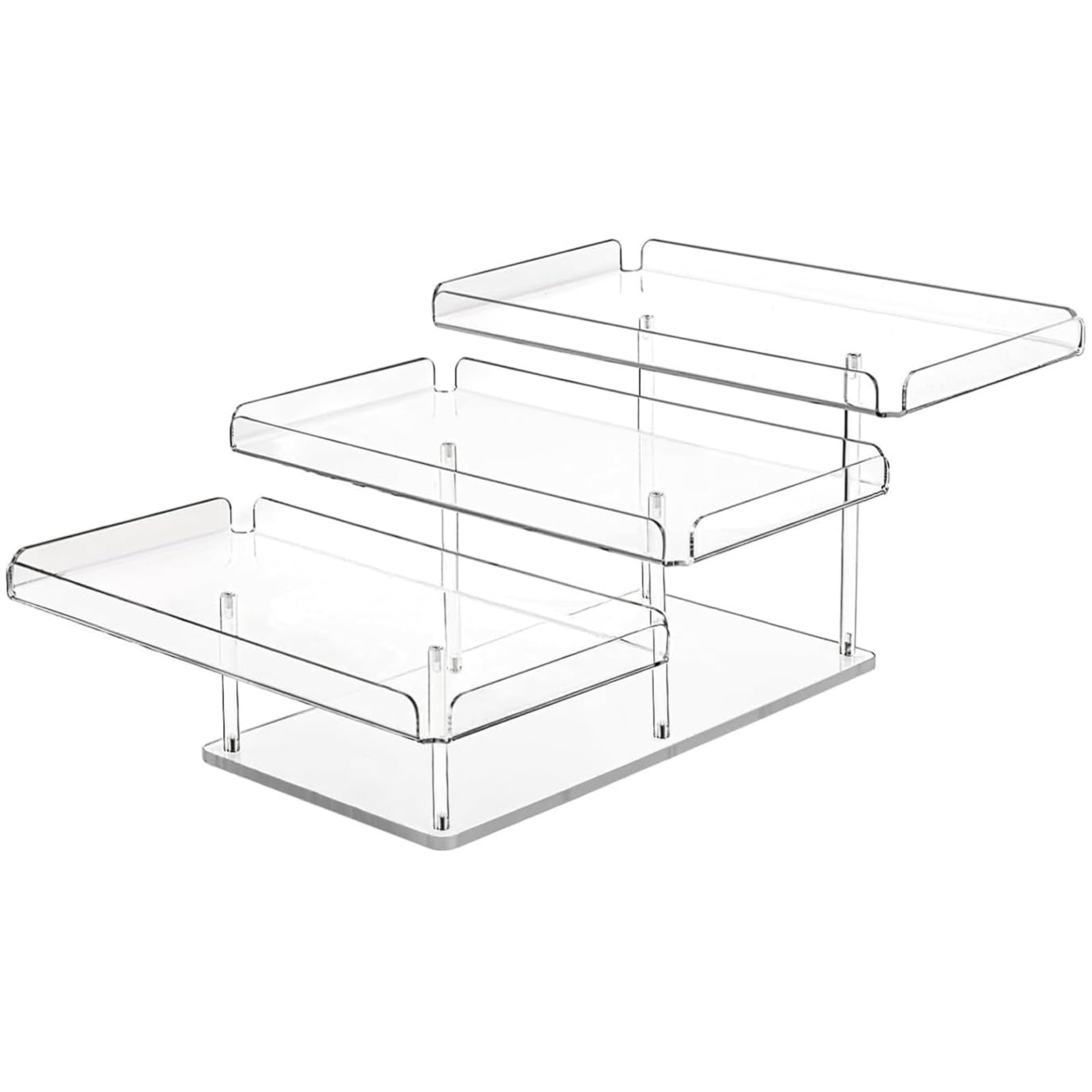 Moderna per Torte in Acrilico a 3 Livelli Scaffale Trasparente per Esposizione Dolci Forniture per Feste Piattaforma Servizio Stabile a più Strati Cucine domestiche Supporto per Torte