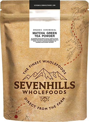Sevenhills Wholefoods Polvere Di Tè Verde Matcha Cerimoniale Giapponese Crudo Bio 100g