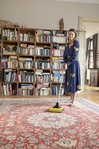 Kärcher - KB 5 Electric Floor Sweeper Broom - Multi-Surface - Lightweight and Cordless - Ideal for Fur, Hair, Dirt, & Debris - 8.25" Cleaning Width,Yellow