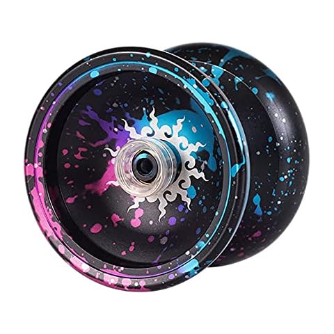 Jufjsfy H2 Butterfly Yoyo Alloy Responsive Yoyo 10 Ball Bearing Yoyo for Advanced with 10 Strings Cover