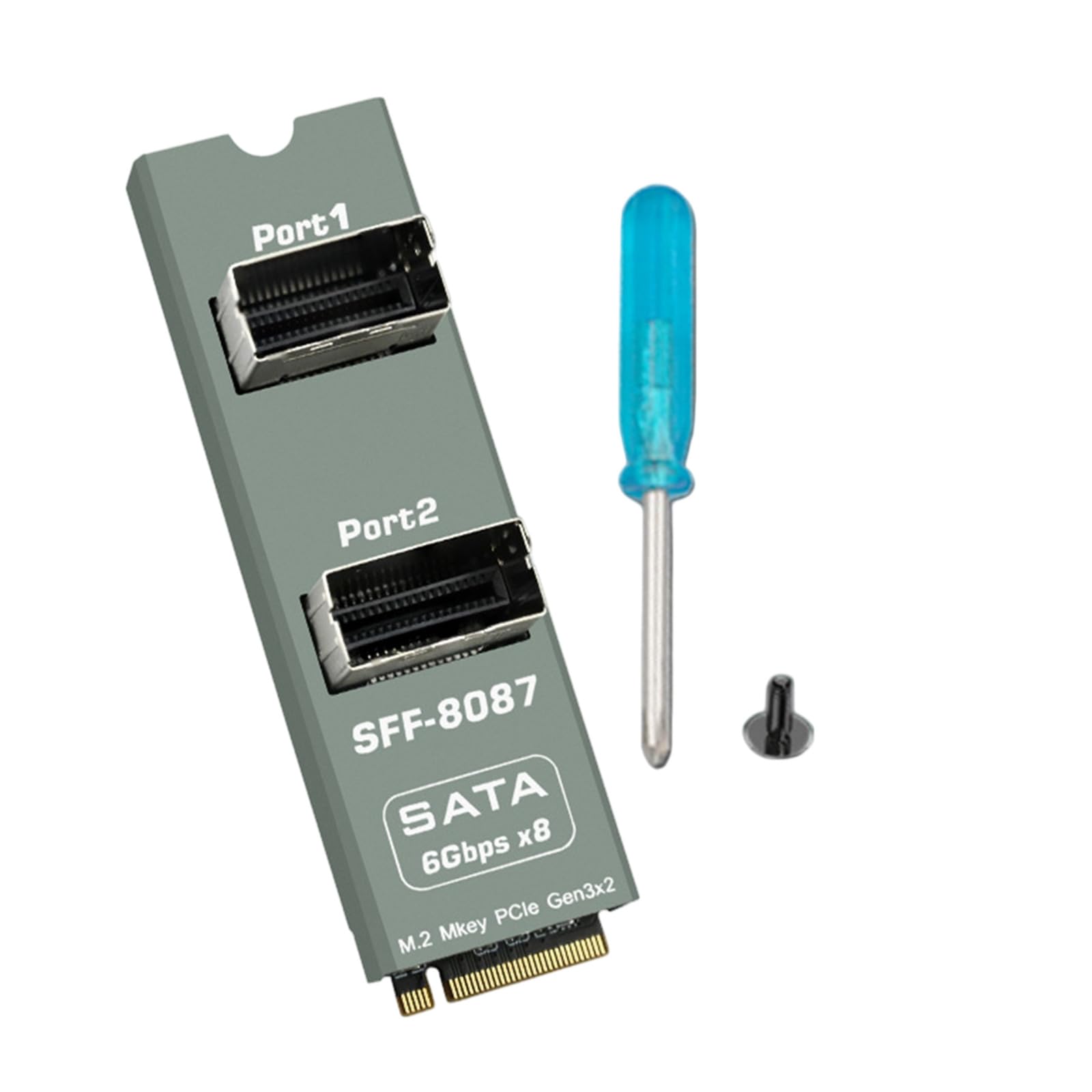 Storage Upgrade Board, PCIe Gen3 Slot Adapter, SFF-8087 2-Port Design, 8 Drive Paths, NAS Tower Expansion Projects, Builder Workflows