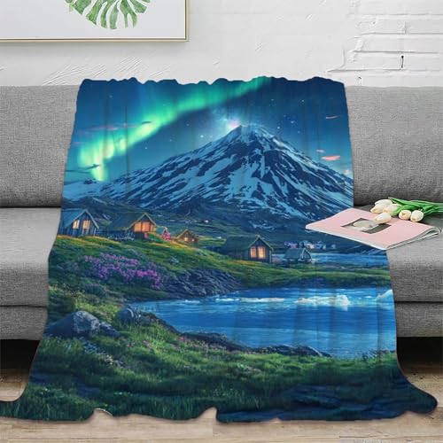 Couverture microfibre 180x200 cm douce et chaude pour lit et canapé - 3