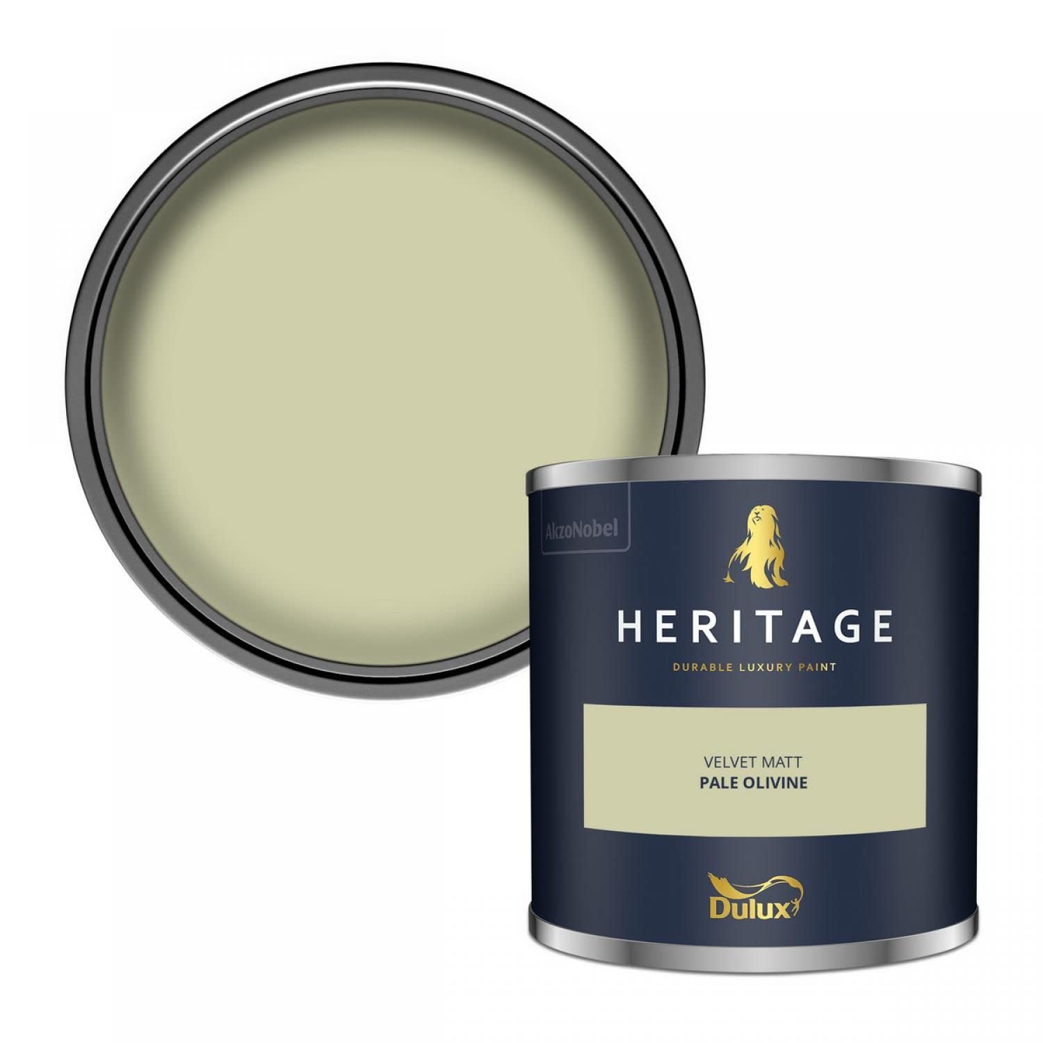 Dulux Trade Heritage Velvet Matt Emulsion Pale Olivine - 1ltr