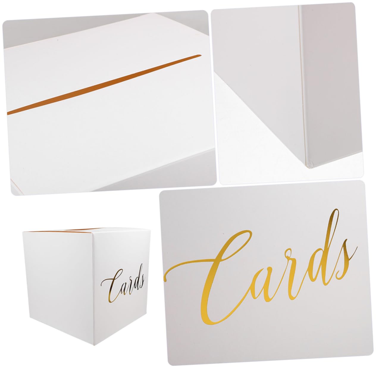 Vaguelly 4juegos Cajas para Tarjetas de Boda Cajas de Almacenamiento para Tarjetas de Buzón de Boda de Recuerdos para Guardar Invitaciones