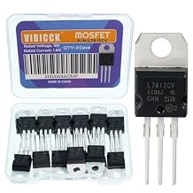 20pcs L7812 Voltage Regulator Output IC L7812CV Linear Voltage Regulators 1.5A 12V TO-220 L7812CV