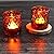 Richland Amber Chunky Honeycomb Glass Votive & Tealight Candle Holder Set of 6