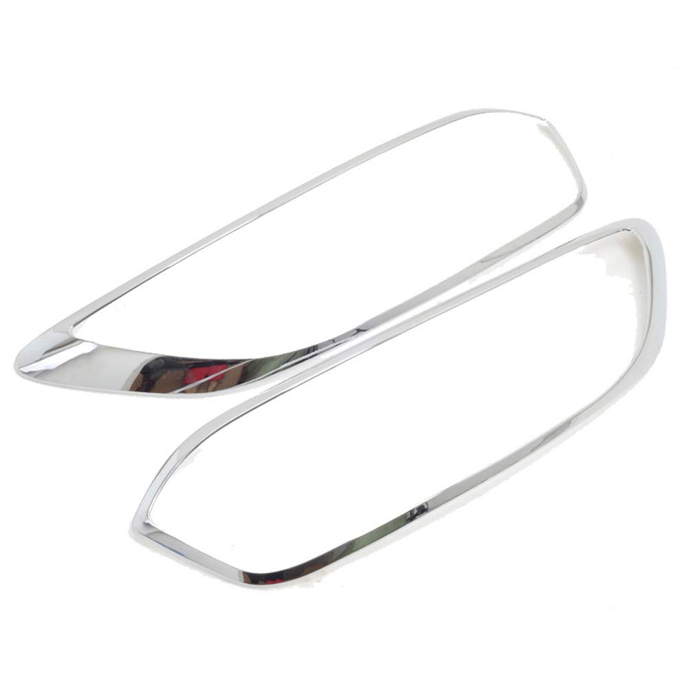 for Renault Kadjar 2016 2017 2018 ABS Chrome Front Headlight Lamp Cover Trim Bezel 2PCS/Set