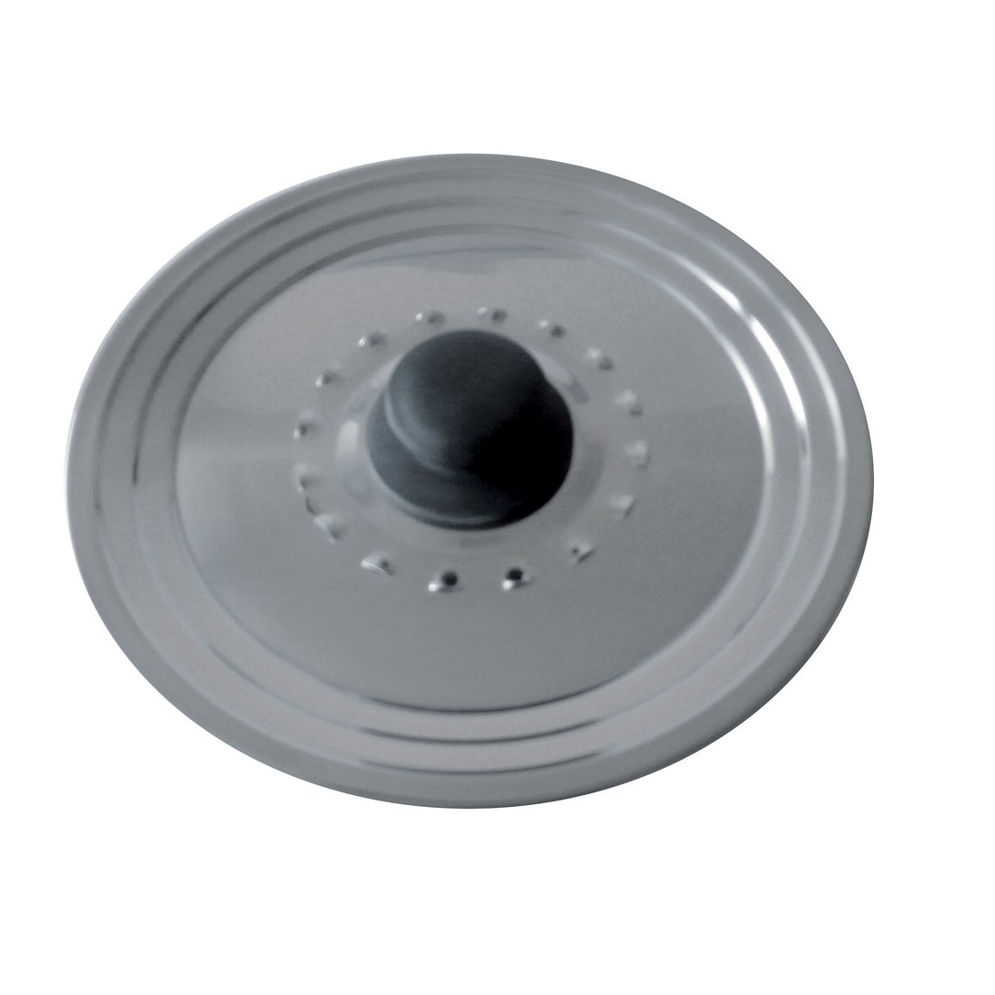 Baumalu - Multi-Degree Lid with Steam Hole - Premium Stainless Steel - Bakelite Knob, Staircase Edge - For Utensils of Ø18, 20 and 22 cm