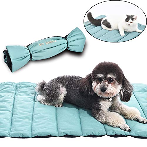 AmeriLuck Travel Pets Mat, Easy Carry Portable Bed Cover, 30"x22" Medium Size, Water-Resistant