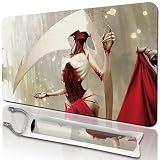 ZHUOHAIZHENHUA Playmats Size 24x14in Free Storage Bags - Ideal for Card Game Enthusiasts MTG TCG Playmat Mouse Pad (Elesh-Norn,-Grand-Cenobite)