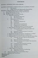 Learning in Dogs : the principles of canine behavior and learning : implications for training 0962780235 Book Cover