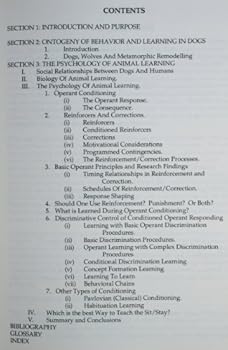 Paperback Learning in Dogs : the principles of canine behavior and learning : implications for training Book