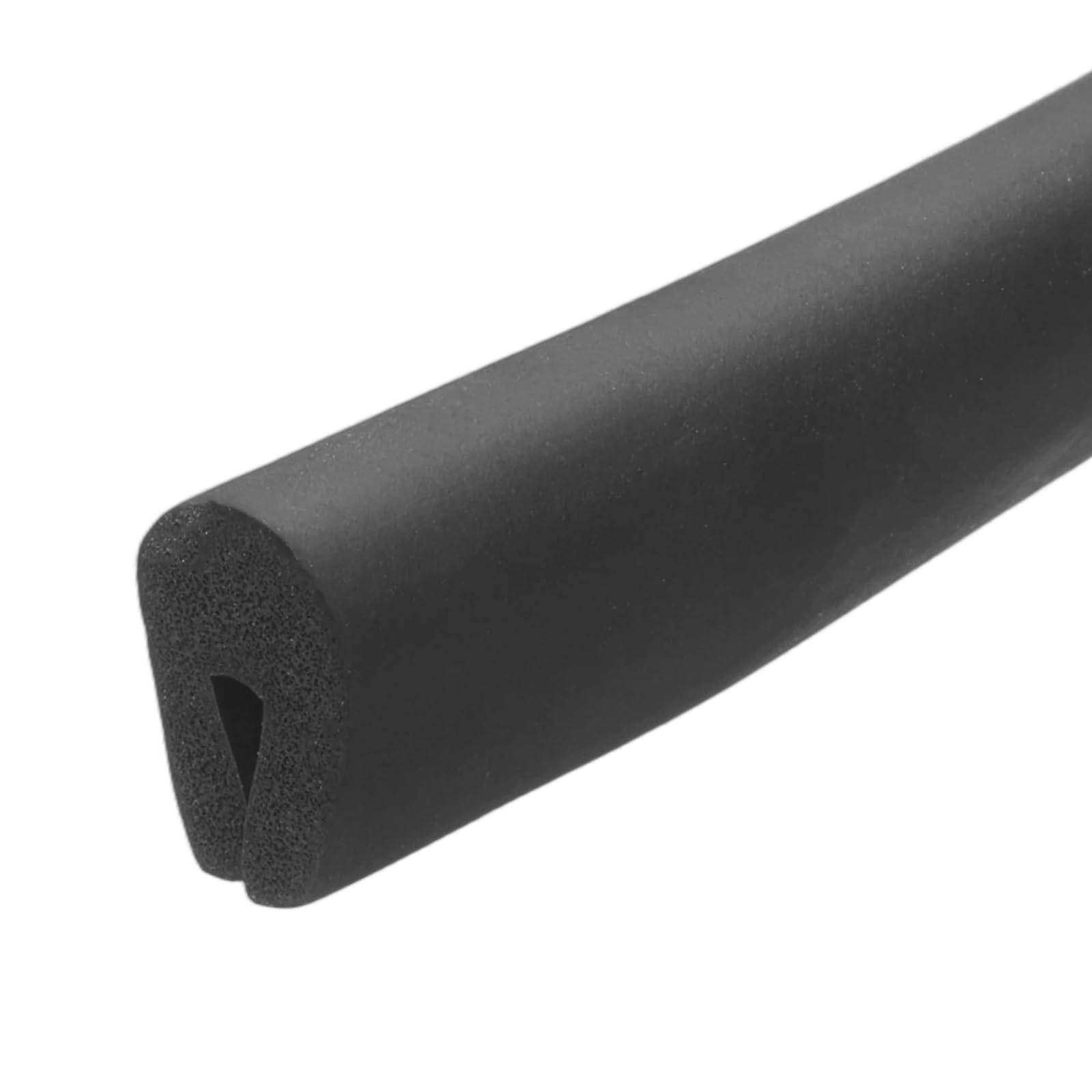 PATIKIL Rubber Edge Trim, 1/16"(2mm) x 6.6Ft Length EPDM U Channel Edge Protector U Shaped Gasket for 3-5mm Mirror Glass Protector, Black (10x18mm)