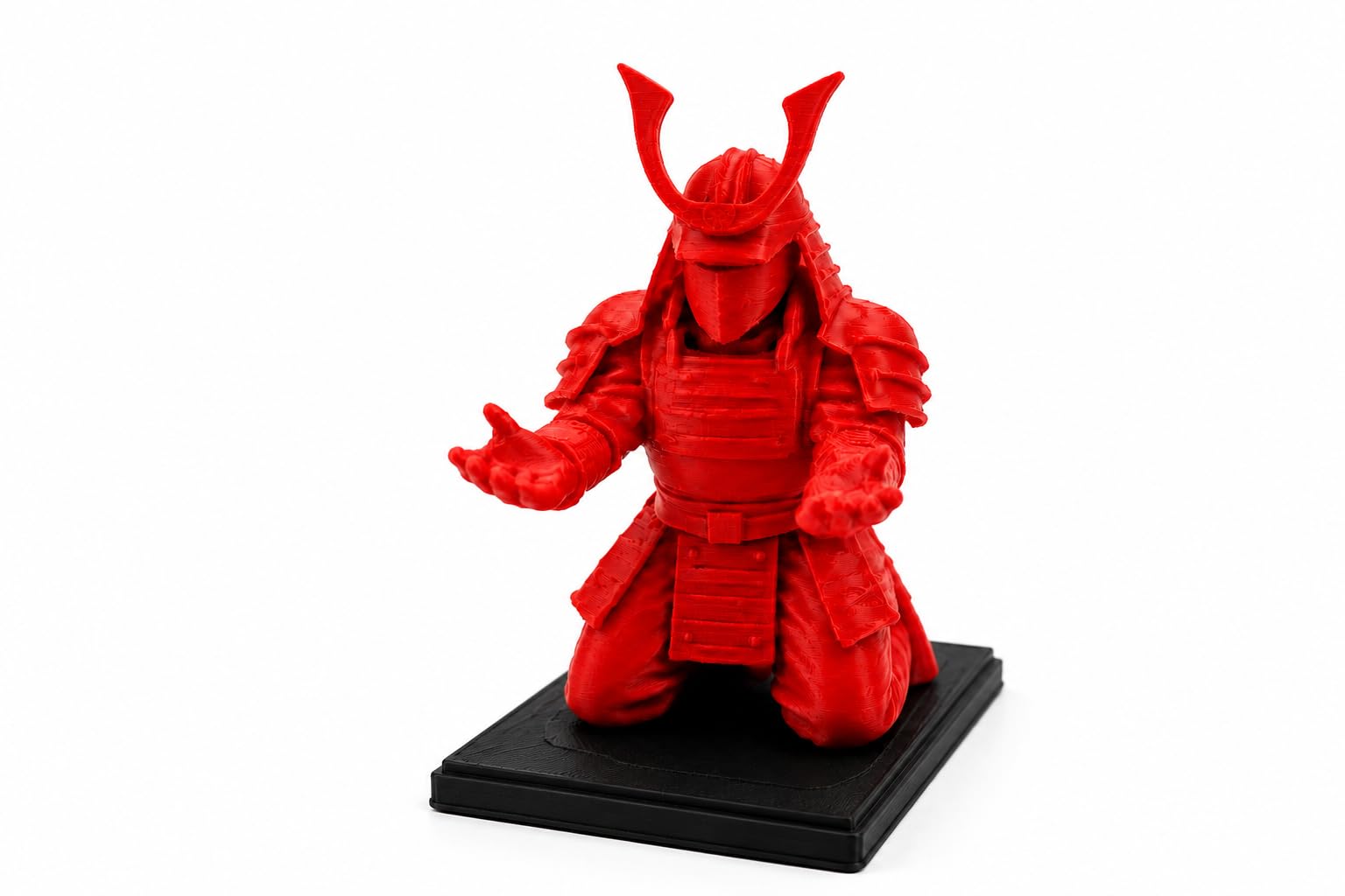 VR3D Samurai Pen Holder | 3D Printed Ninja Warrior Desk Organizer | Single Pen Stand for Office Desk, Study Table & Home Office | Japanese Collectible Desk Décor | Premium Gift for Men & Women (Red)-image-47