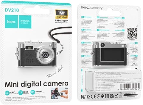 Hoco. DV210 Full HD 1080P Mini Dijital Kamera - Kahverengi